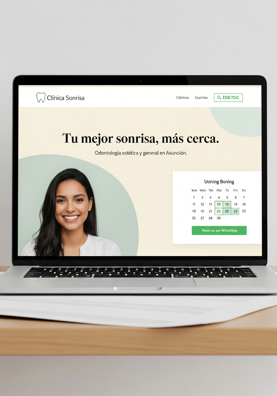 Diseño de web para Clínica Sonrisa