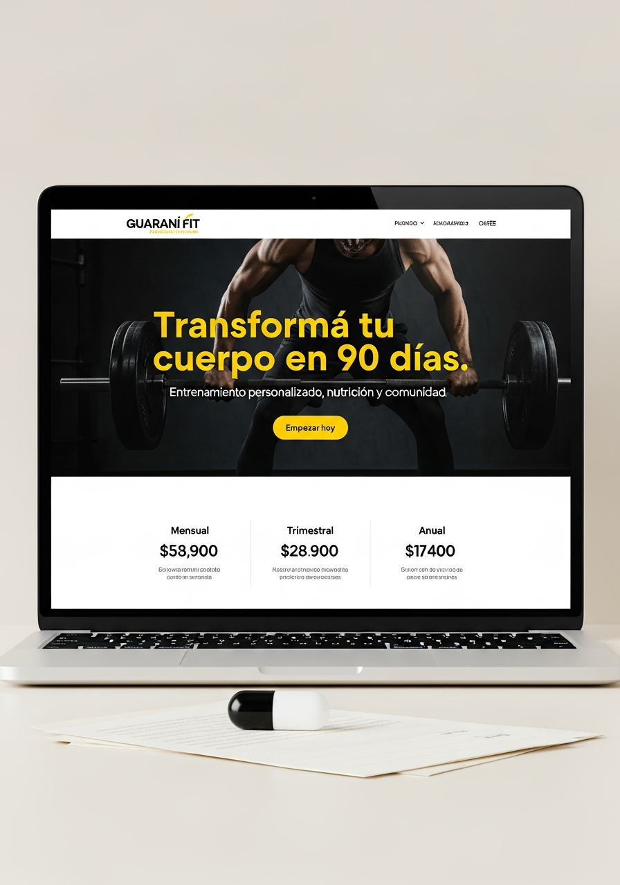 Diseño de web para Guaraní Fit